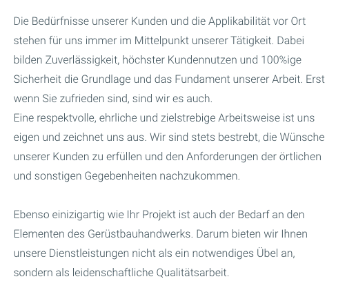 Wir sind experten für Gerüstbau {city}.